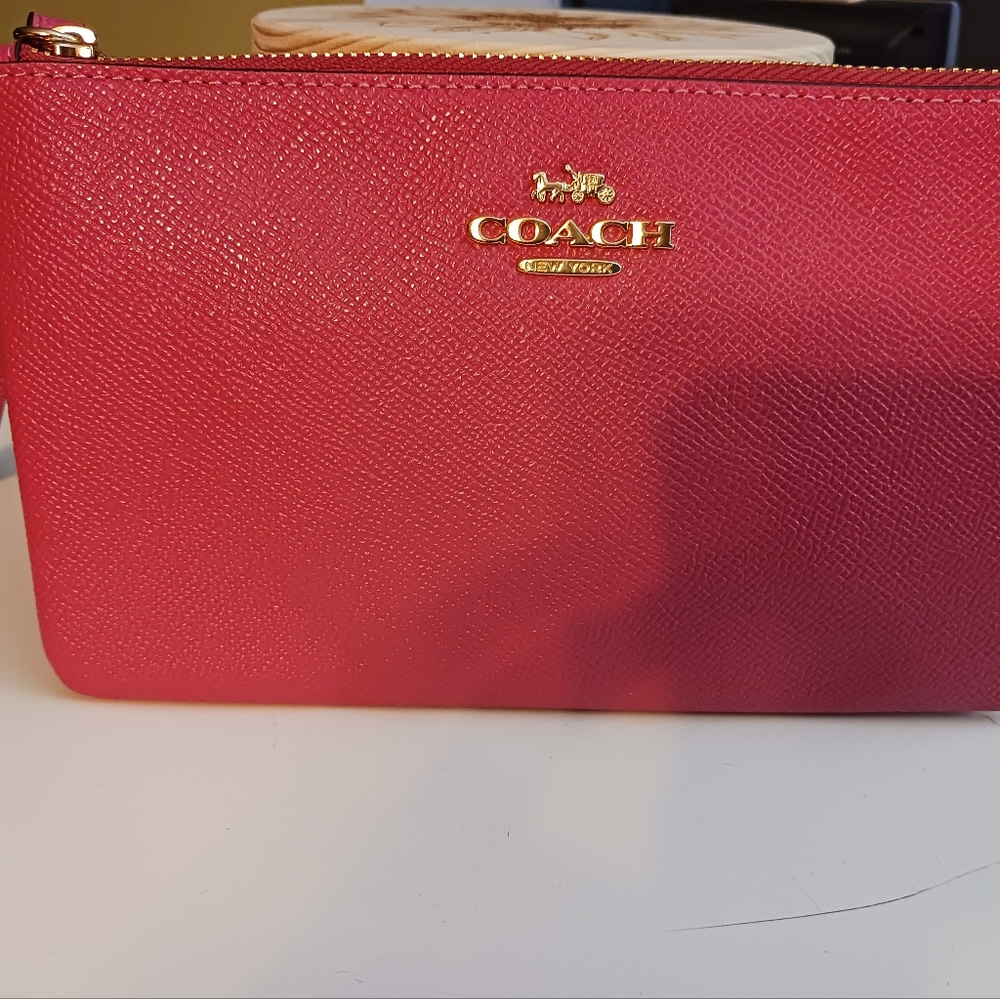 Coach Large Corner Zip Wristlet